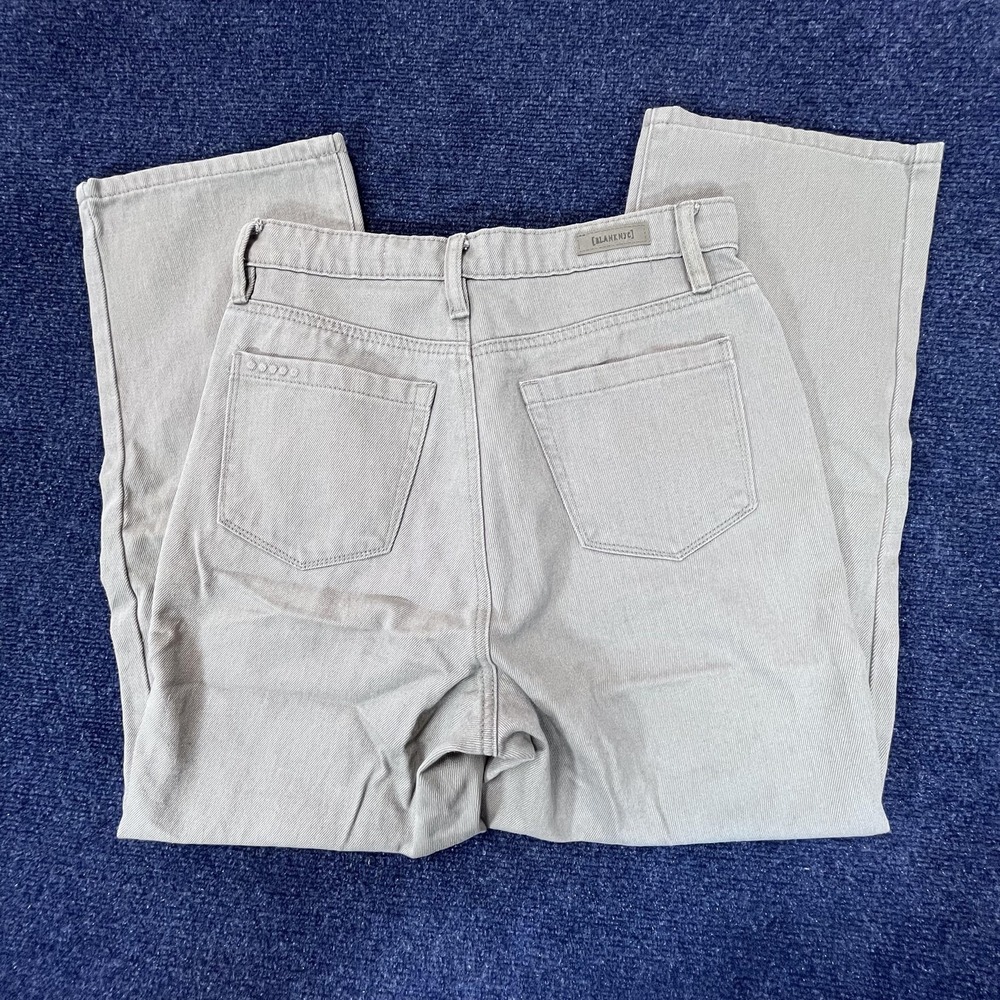 BLANKNYC The Baxter Pants Womens 27 Beige Straight Leg High Rise Utility Jeans